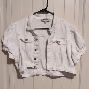 Rockin' G White Cropped Jacket